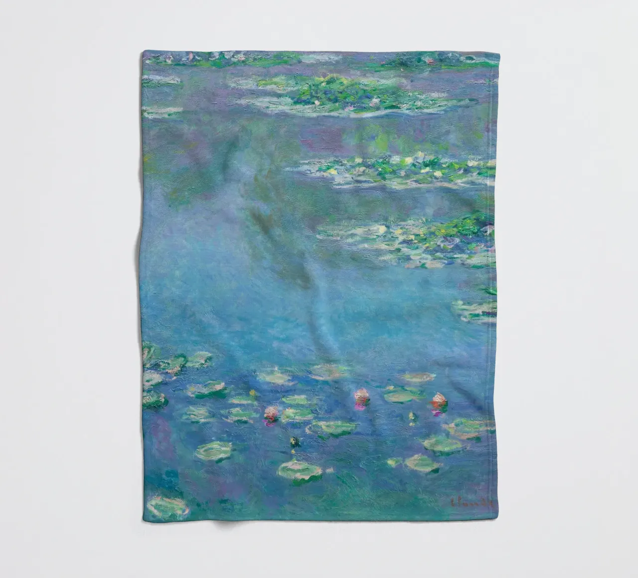 Ninfee (1840-1926) di Claude Monet coperta in pile da Classic Art Prints