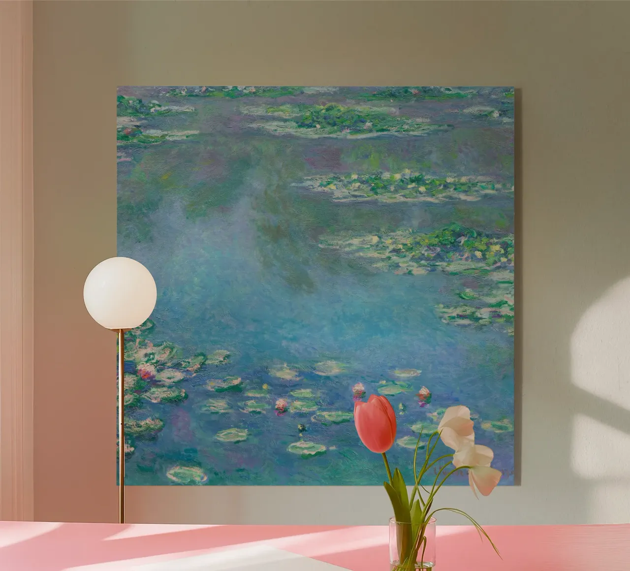 Ninfee (1840-1926) di Claude Monet plexiglass da Classic Art Prints