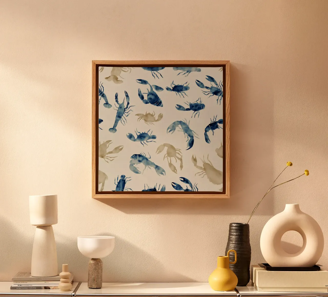 Tidepool Parade canvas met Baklijst van Matthias Keller Studio