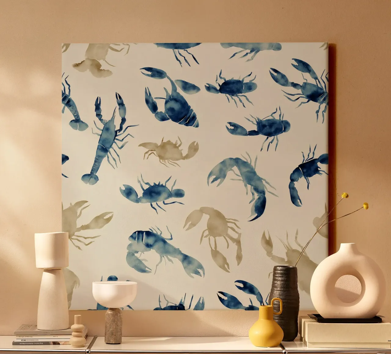Tidepool Parade canvas met Baklijst van Matthias Keller Studio