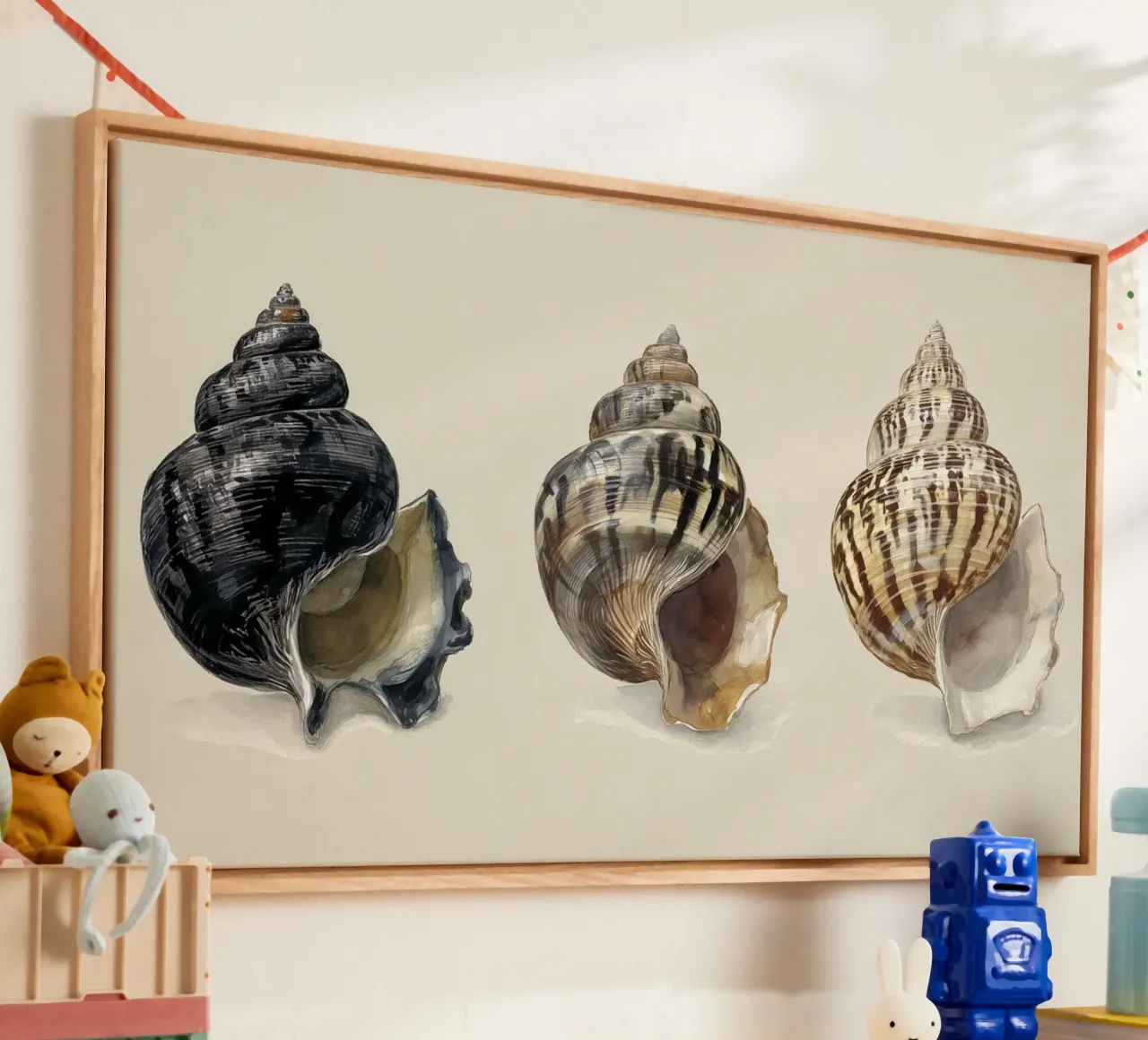 Tonal Shell Study canvas by Matthias Keller Studio