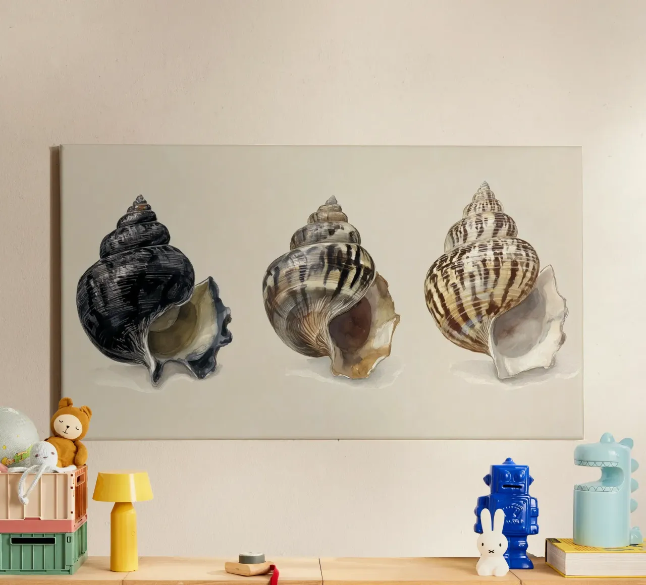 Tonal Shell Study canvas by Matthias Keller Studio