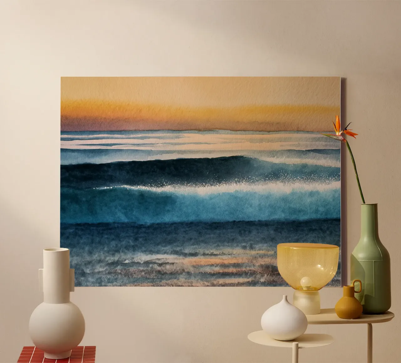 Schemering canvas van Matthias Keller Studio