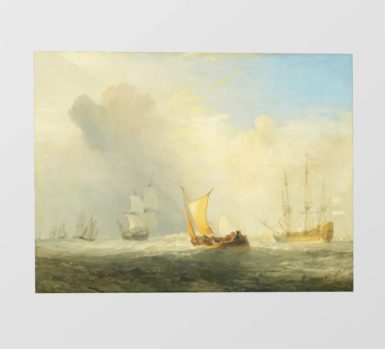 Traghetto di Rotterdam (1833) di J.M.W. Turner pellicola backlit da Classic Art Prints