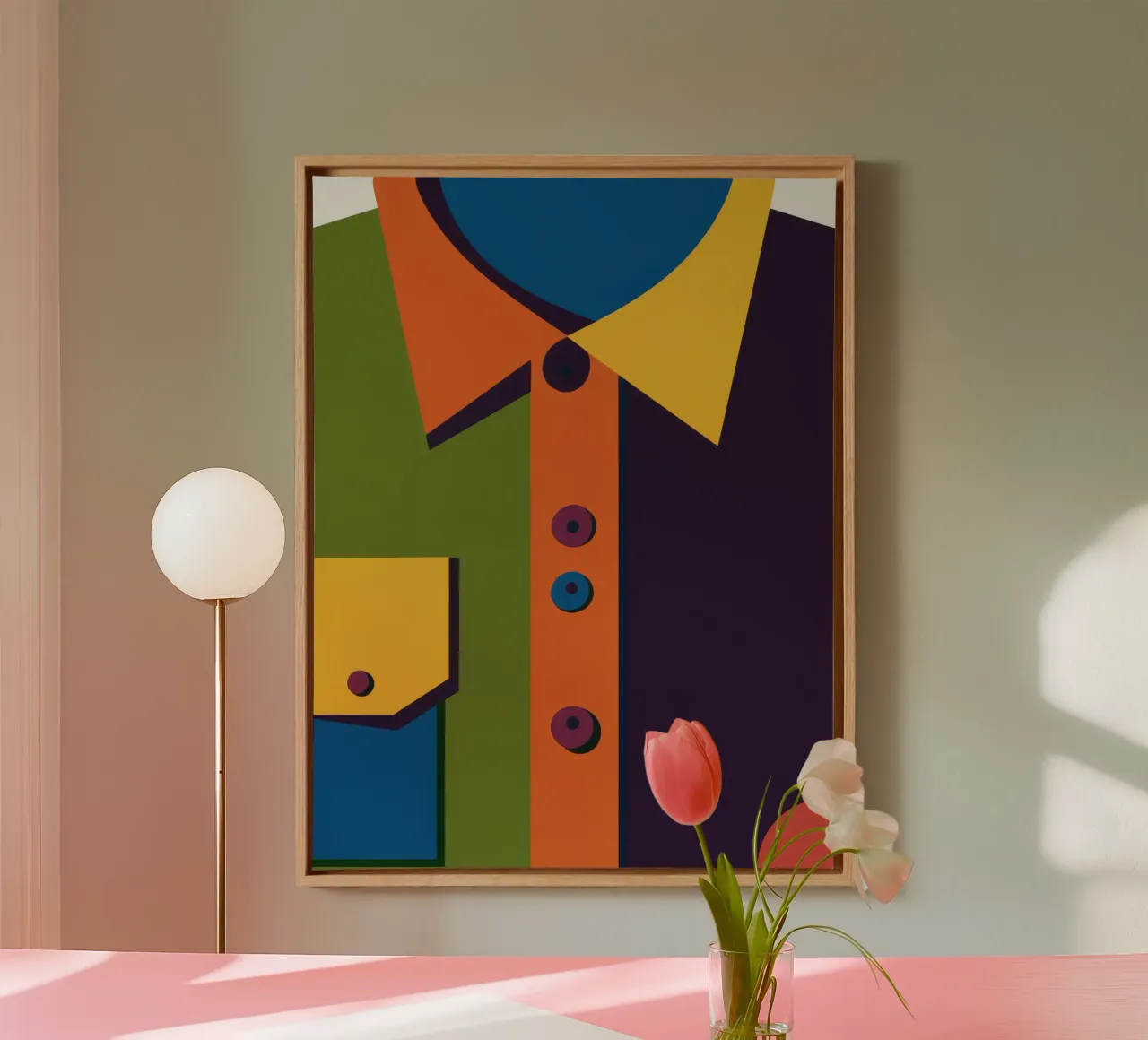Collar Detail Pop canvas by Peak Delusion