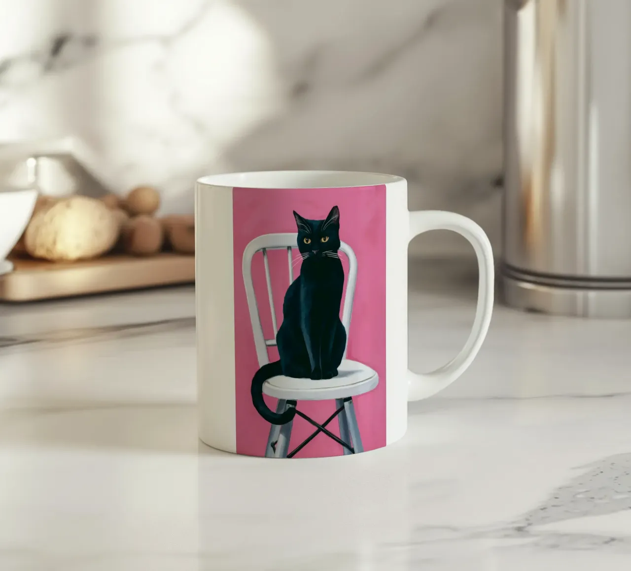 Feline Pink Stillness tazza in ceramica da Peak Delusion