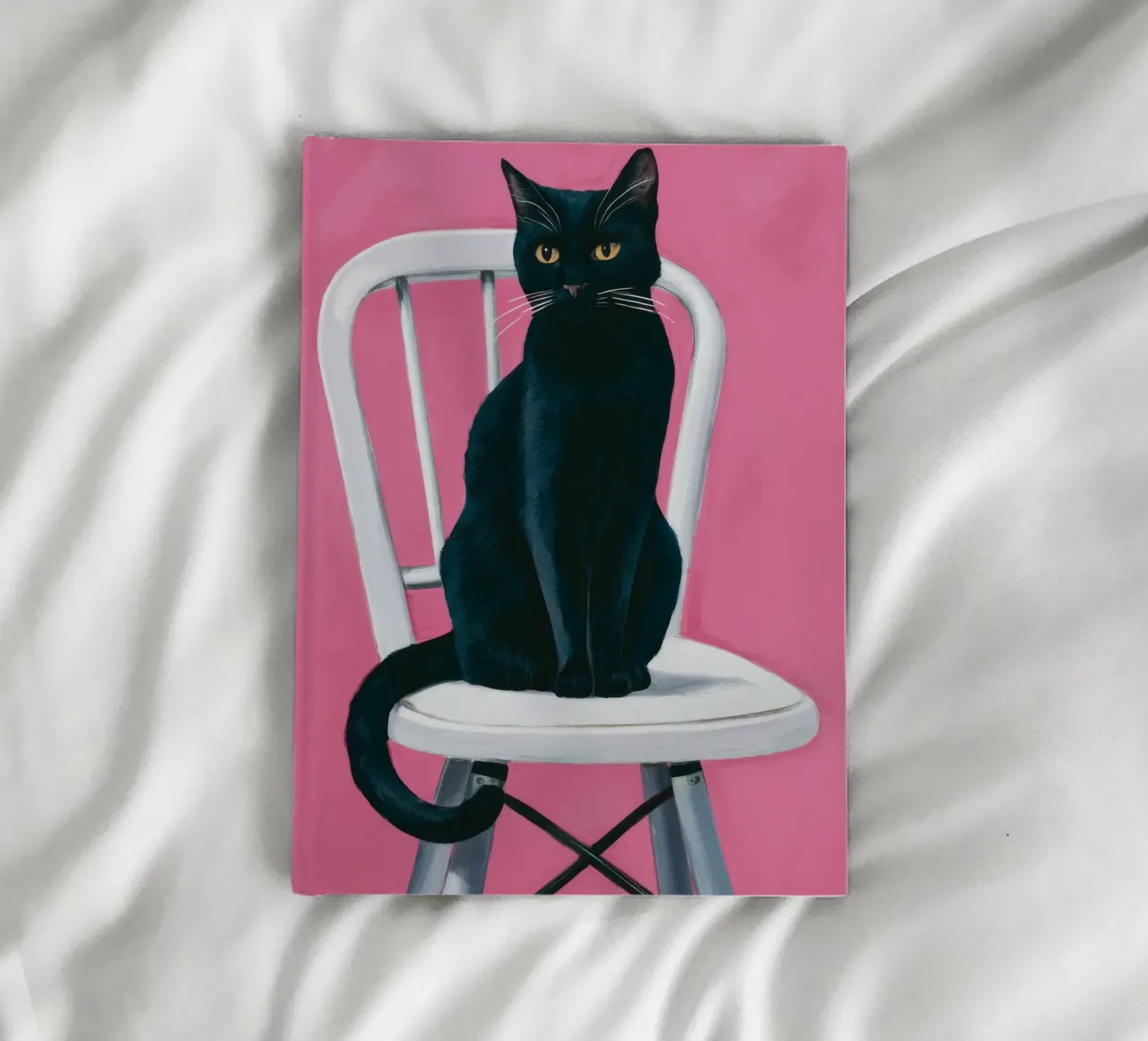 Feline Pink Stillness notebook by Peak Delusion