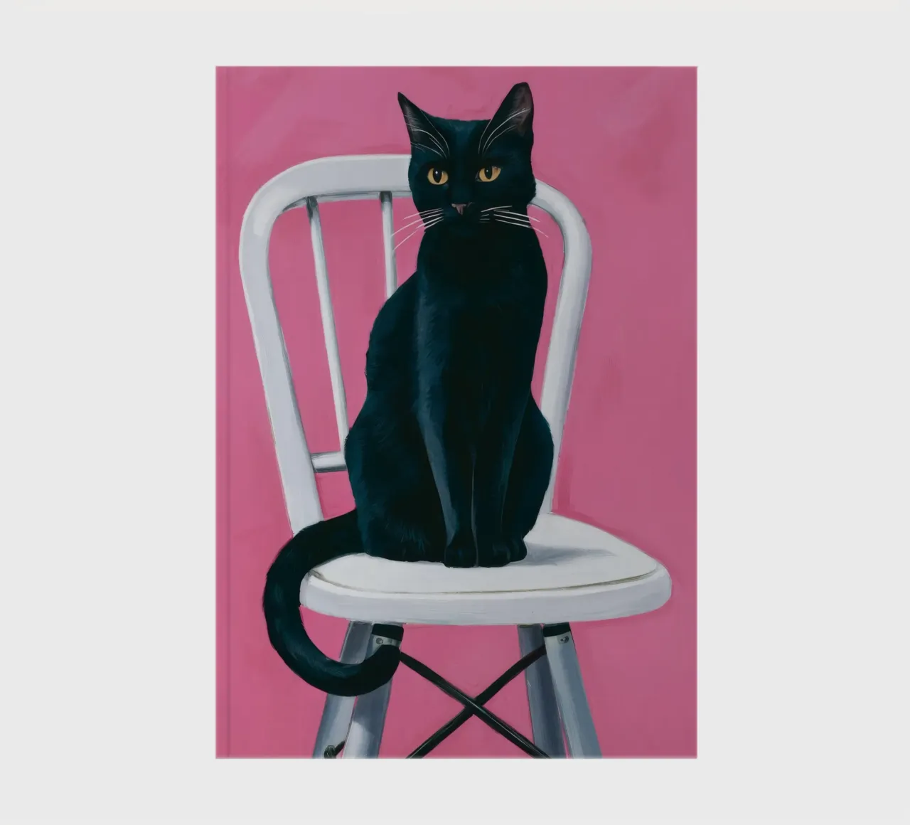 Feline Pink Stillness notebook by Peak Delusion