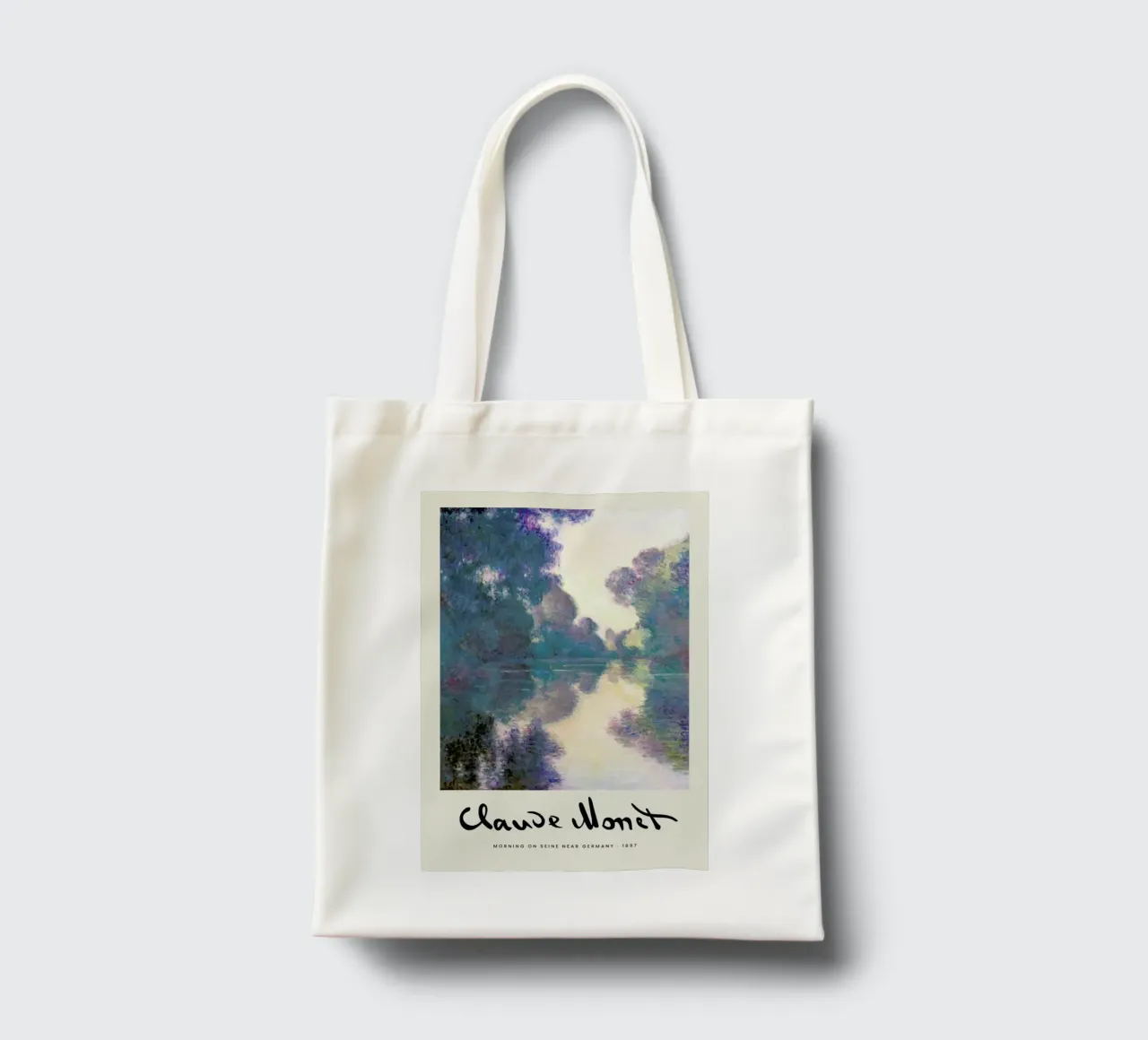 Monet - Signed Seine borsa in juta da Vintage by JUNIQE
