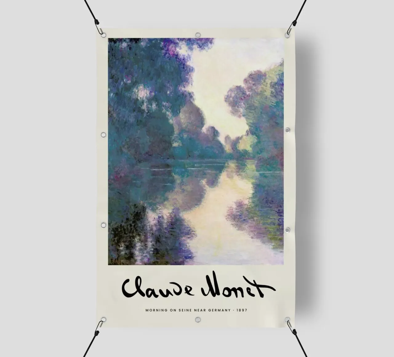 Monet - Signed Seine telo in pvc da Vintage by JUNIQE