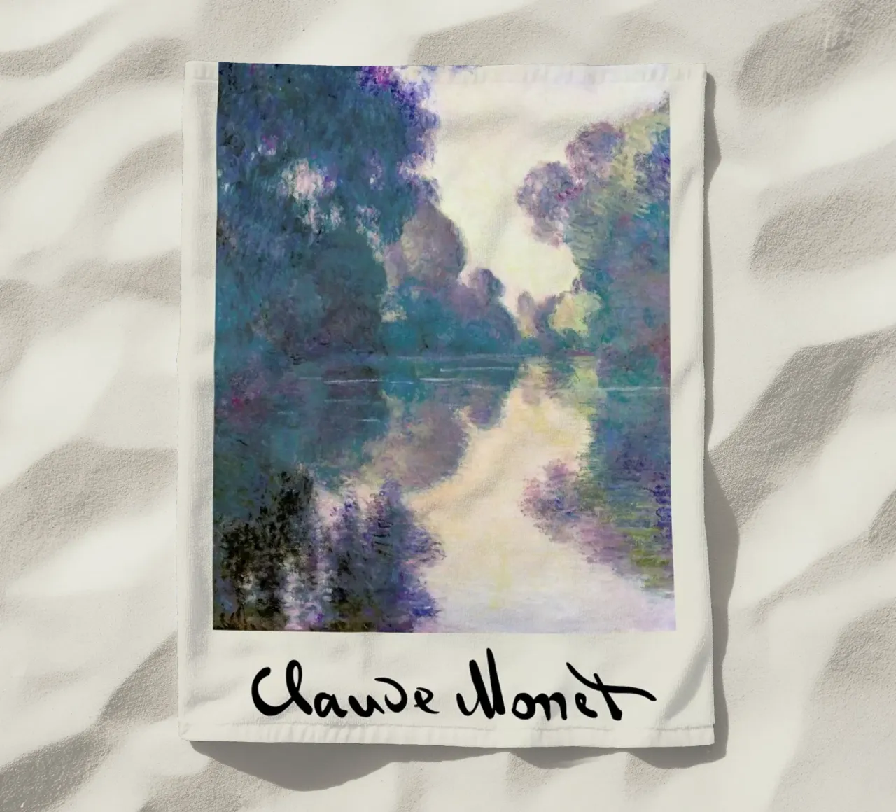 Monet - Signed Seine telo mare da Vintage by JUNIQE