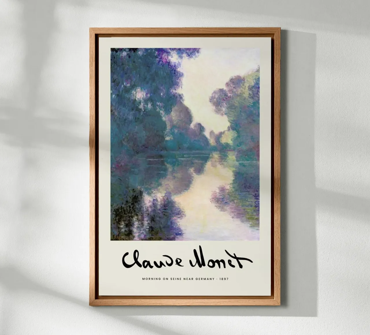 Monet - Signed Seine canvas by Vintage by JUNIQE