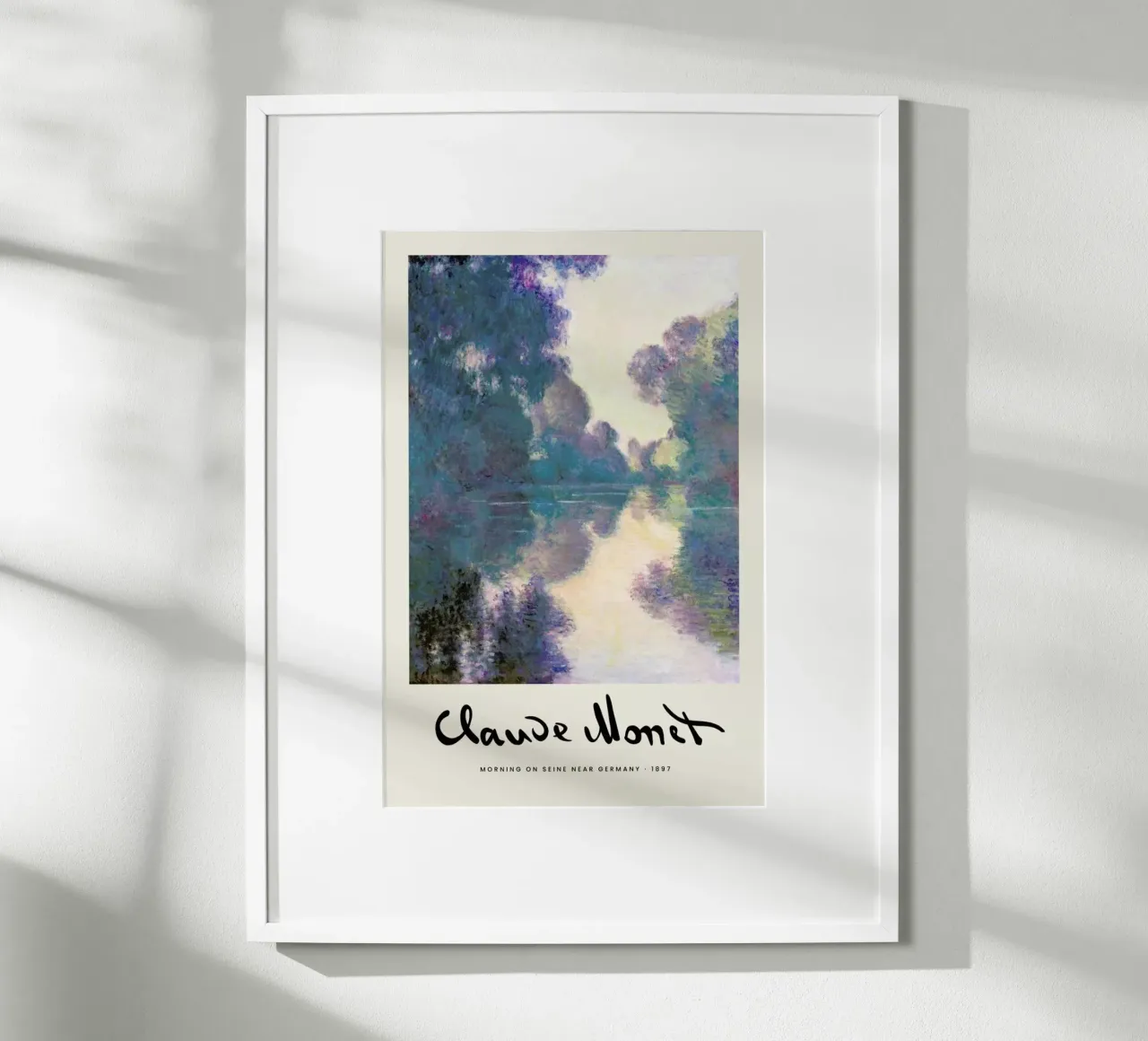 Monet - Signed Seine carta hahnemühle da Vintage by JUNIQE