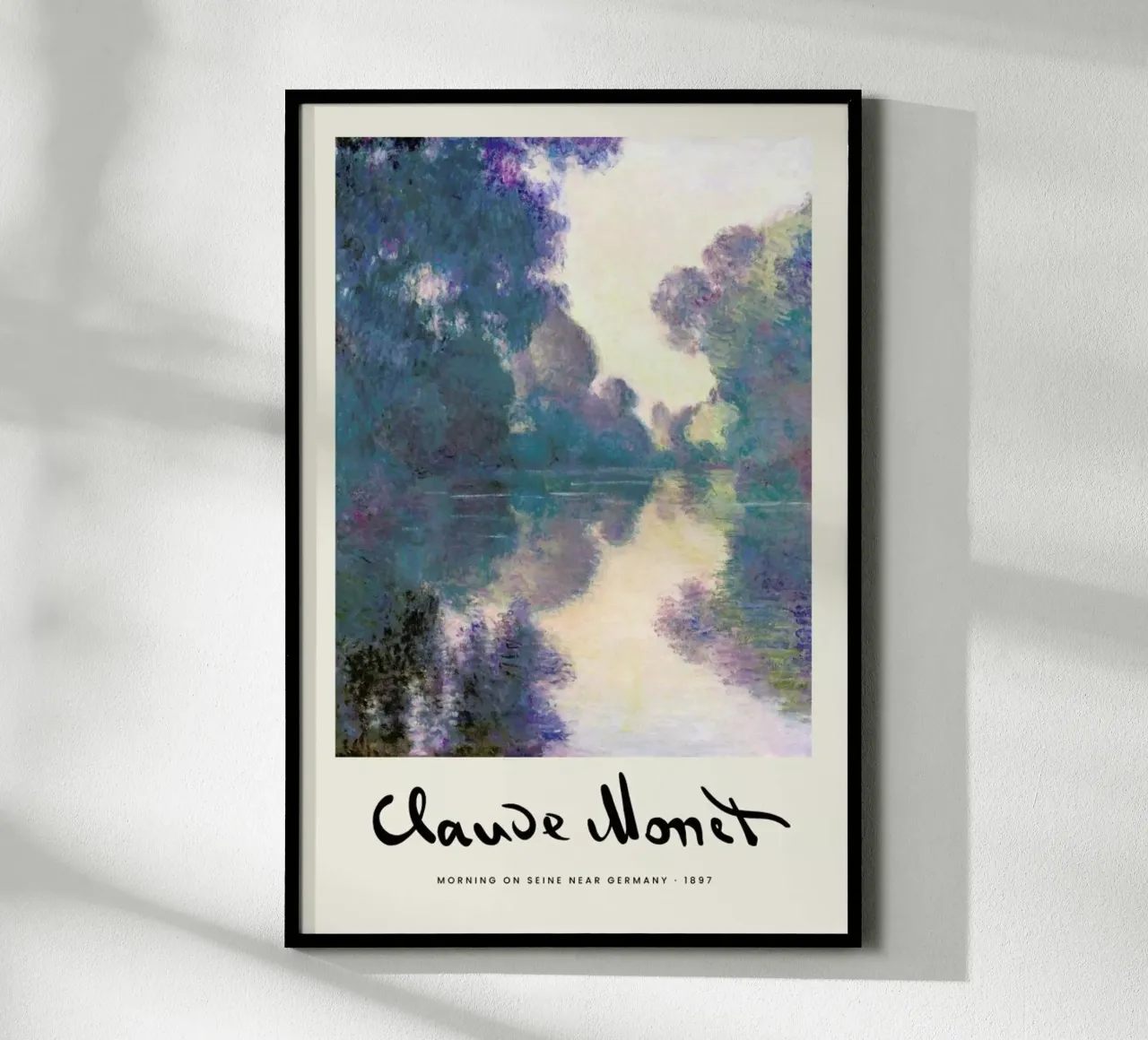 Monet - Signed Seine carta hahnemühle da Vintage by JUNIQE