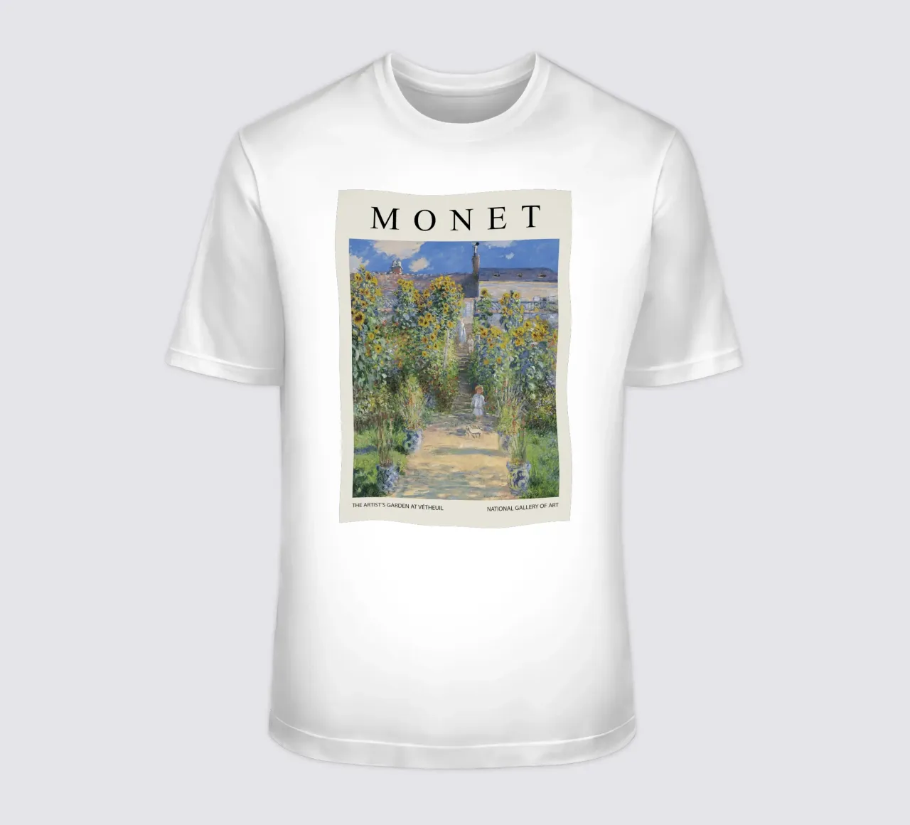 The Artists Garden At Vetheuil t-shirt by Turner Kyle