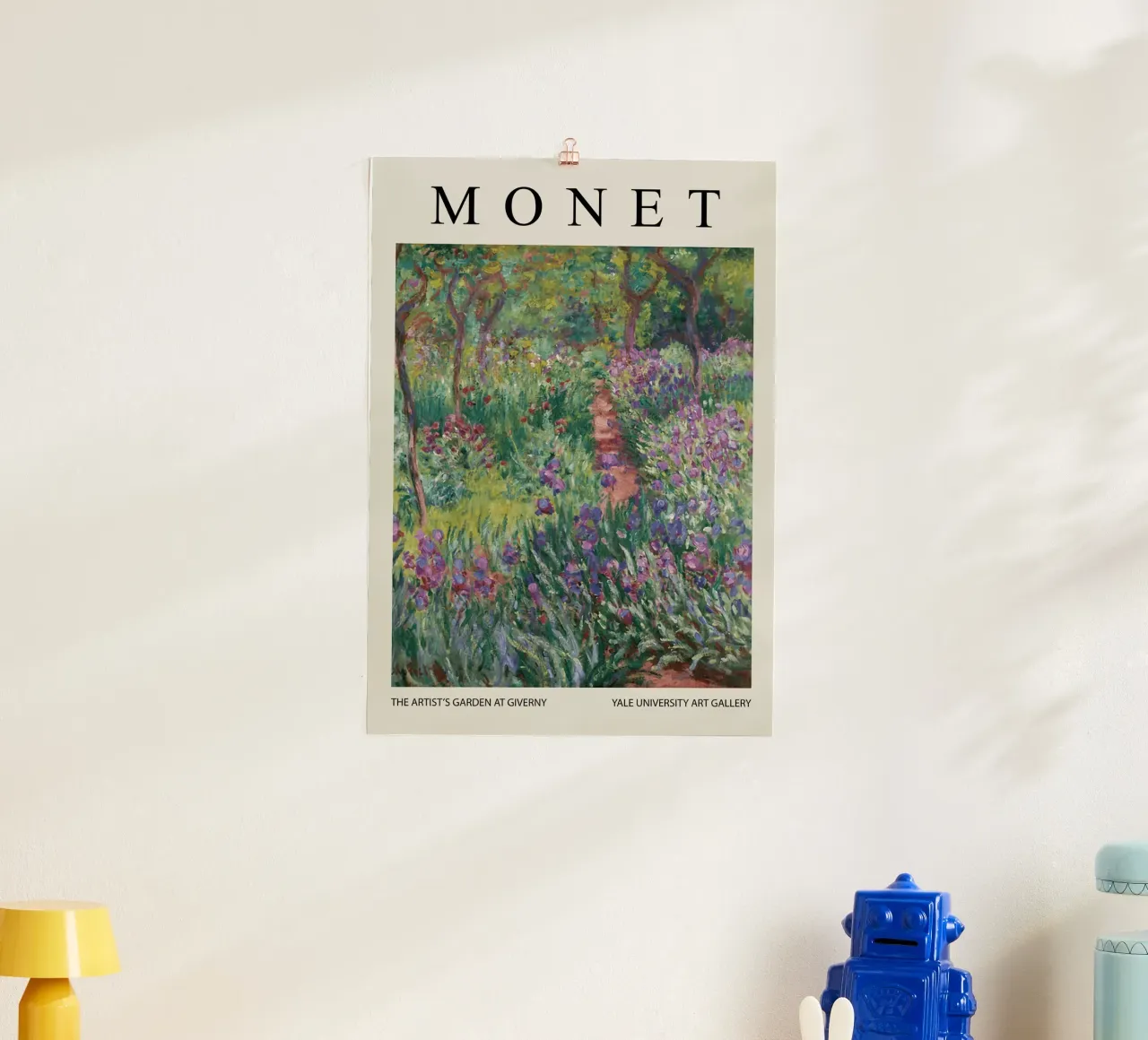 Il giardino degli artisti a Giverny poster con telaio in alluminio da Turner Kyle