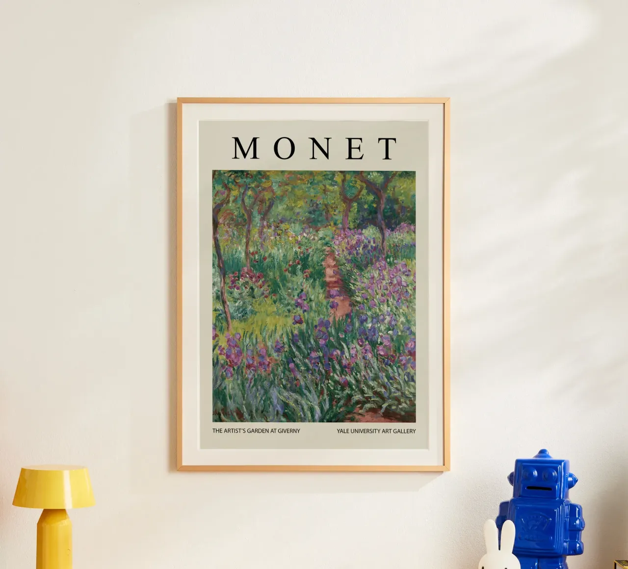 Il giardino degli artisti a Giverny poster con telaio in alluminio da Turner Kyle