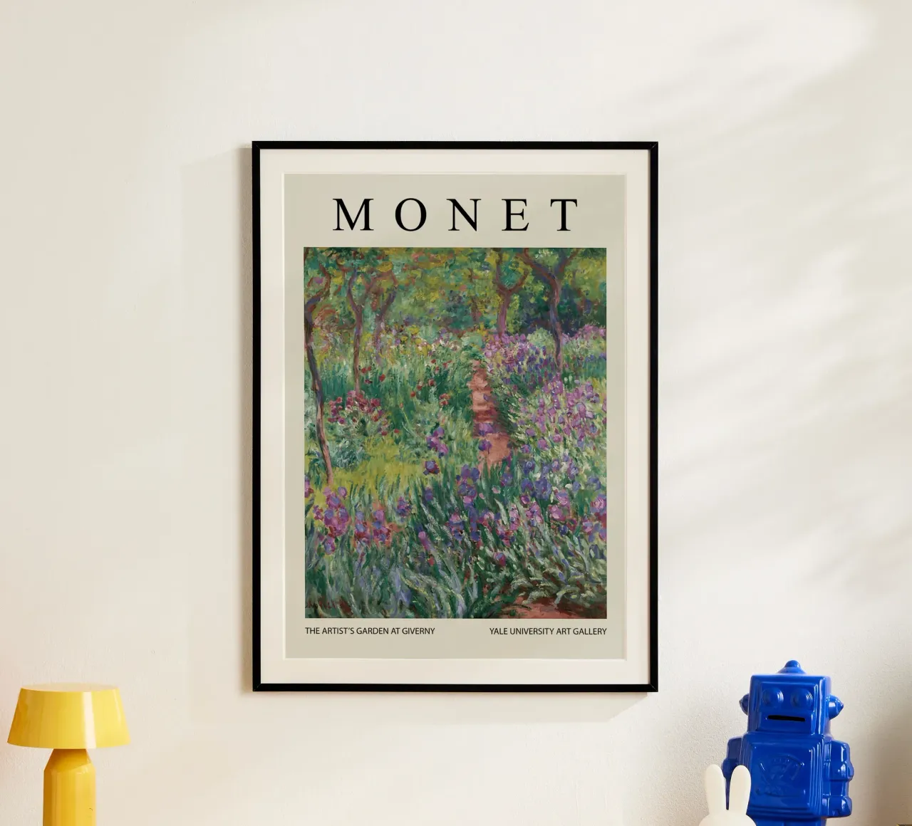 Il giardino degli artisti a Giverny poster con telaio in alluminio da Turner Kyle