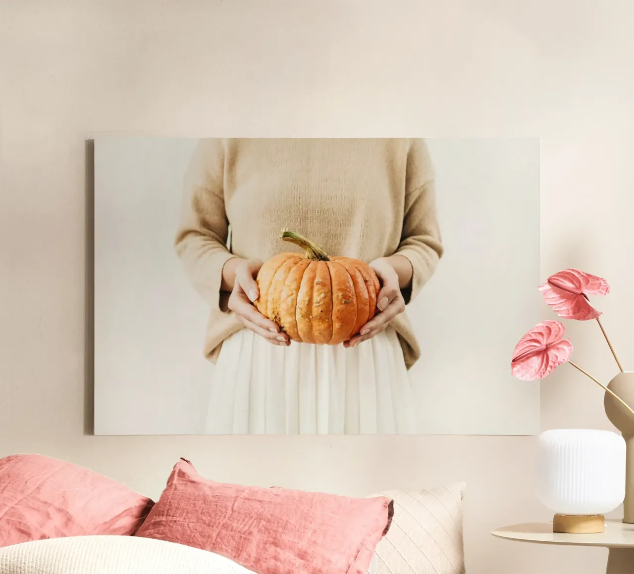 Soft Autumn canvas with Floater frame by PhotoVibe Decor