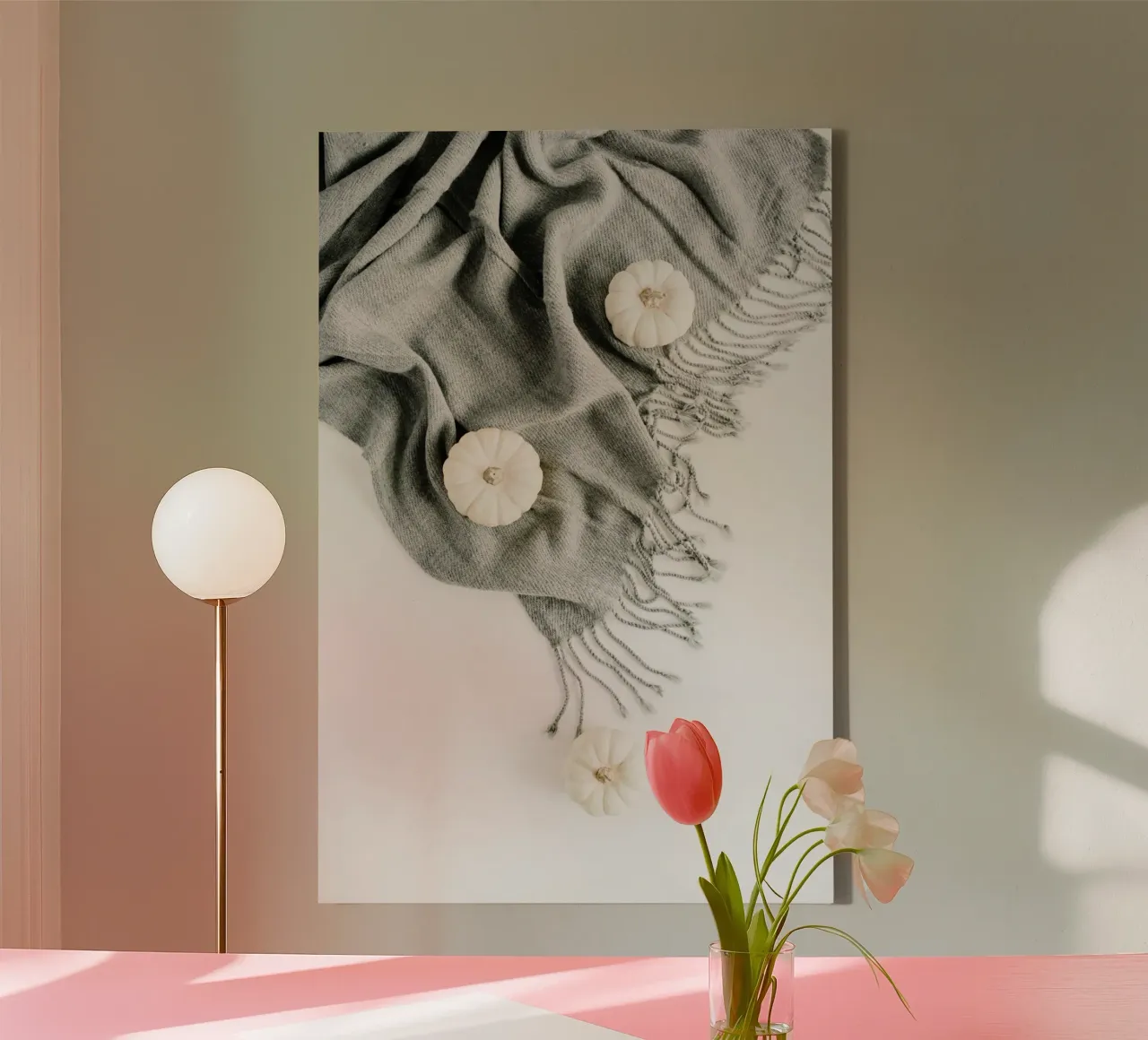 Soft Autumn canvas with Floater frame by PhotoVibe Decor