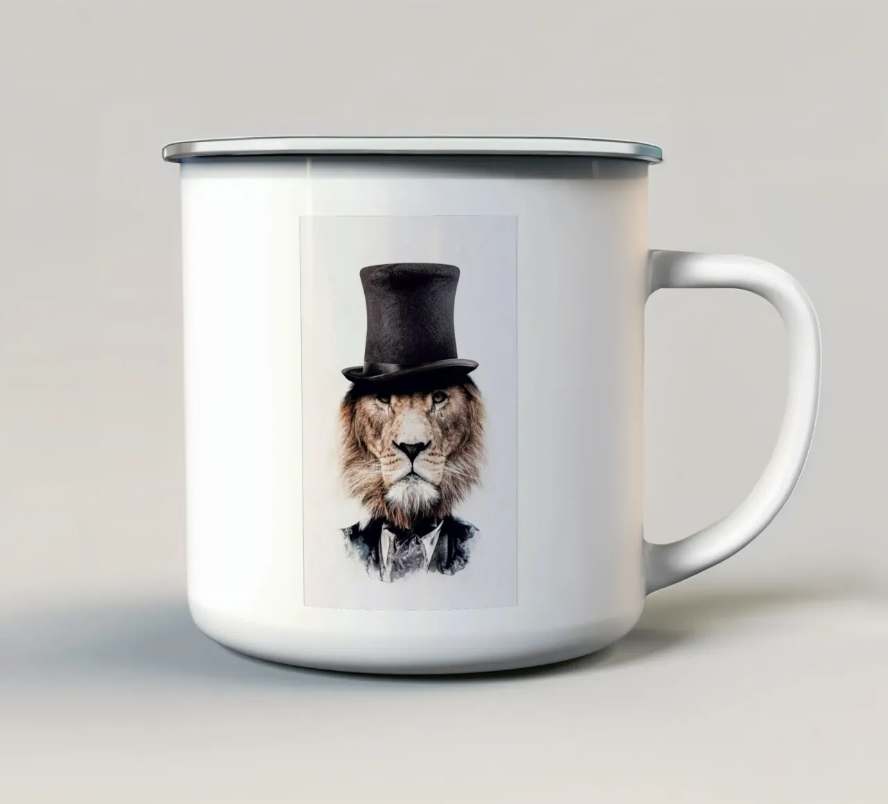 Classy Lion Light tazza in smalto da Wouter Rikken