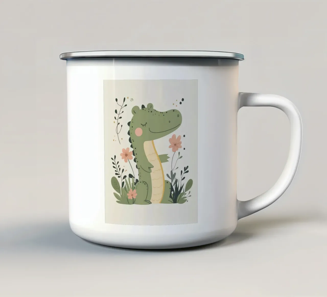 Coccodrillo stravagante tazza in smalto da Happy Littles