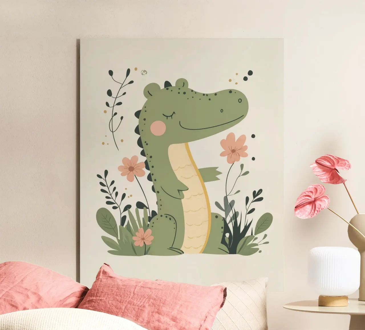 Cocodrilo caprichoso aluminio dibond de Happy Littles