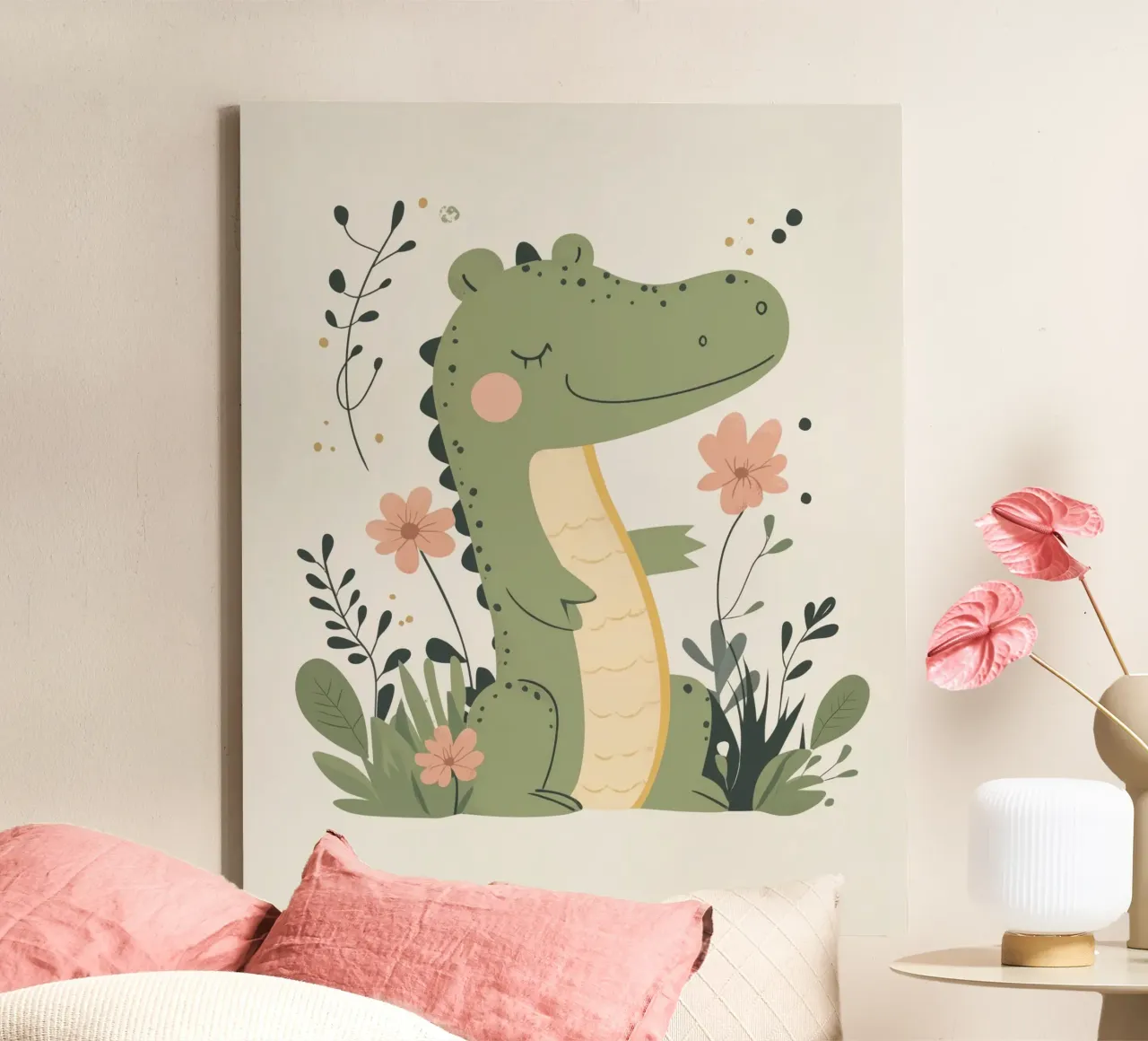 Coccodrillo stravagante tela con Cornice a cassetta da Happy Littles