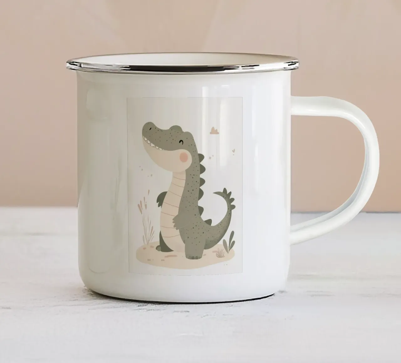 Coccodrillo stravagante tazza in smalto da Happy Littles