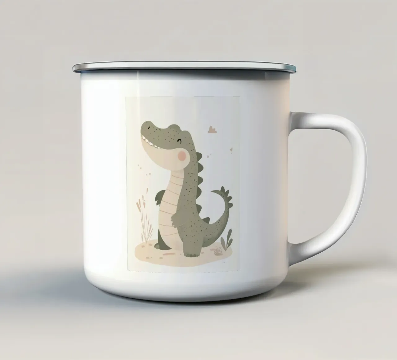 Coccodrillo stravagante tazza in smalto da Happy Littles