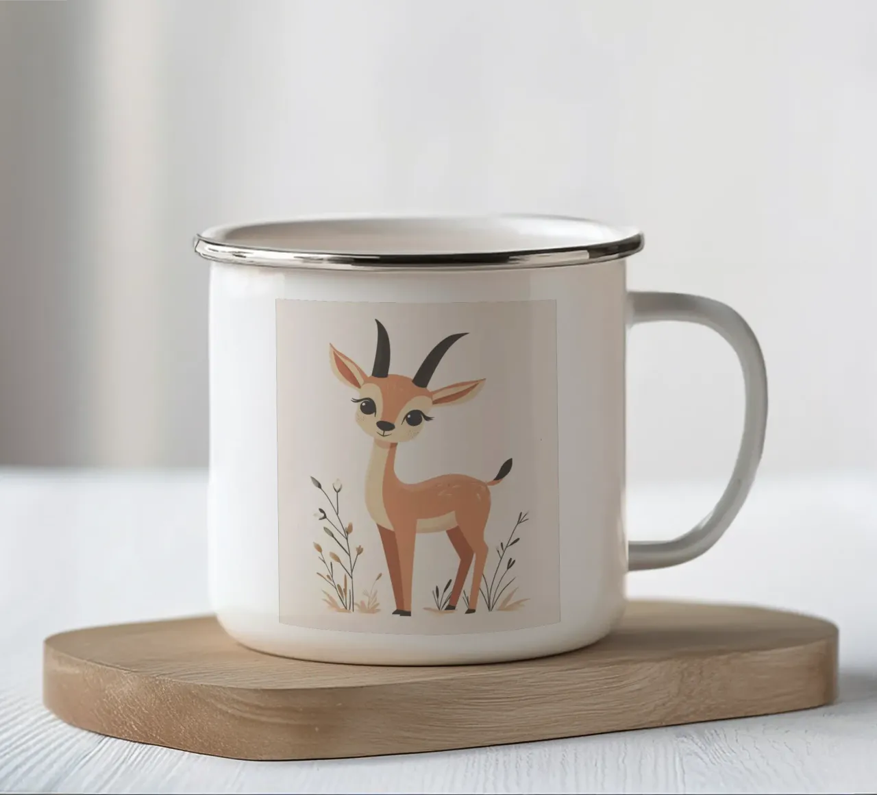 Antilope stravagante tazza in smalto da Happy Littles