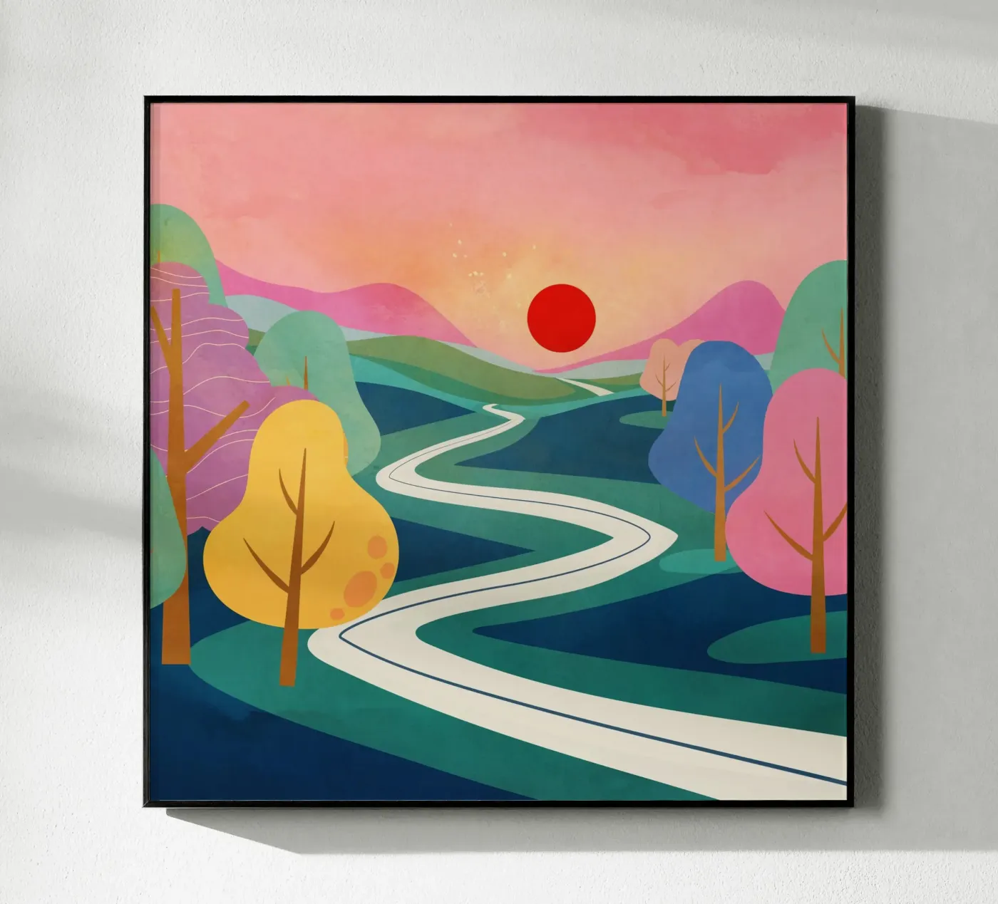 Peaceful sunset plexiglass da Flow Line