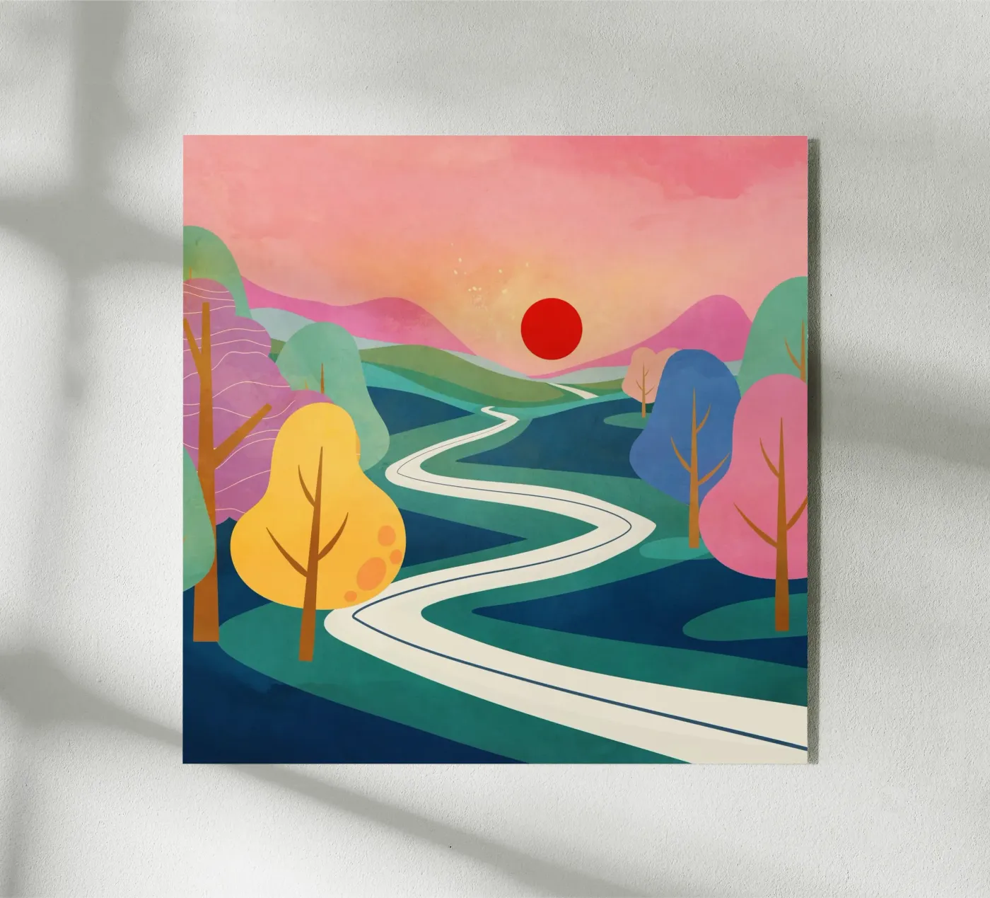 Peaceful sunset plexiglass da Flow Line