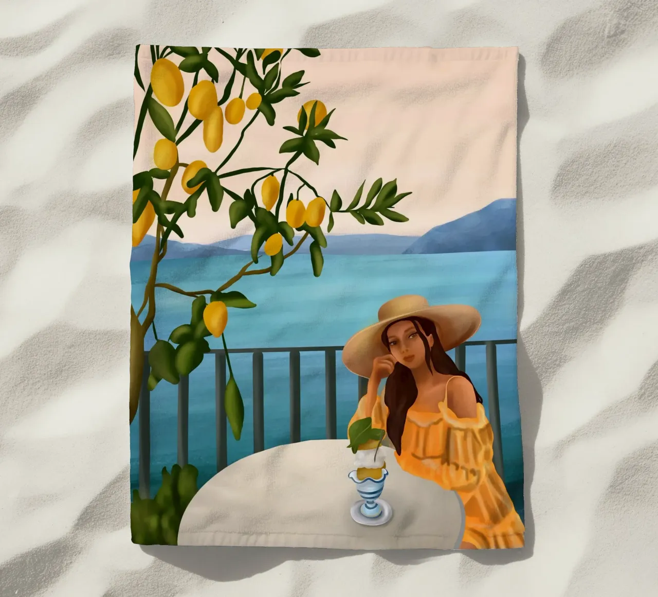 Golden Hour Serenity telo mare da cityart