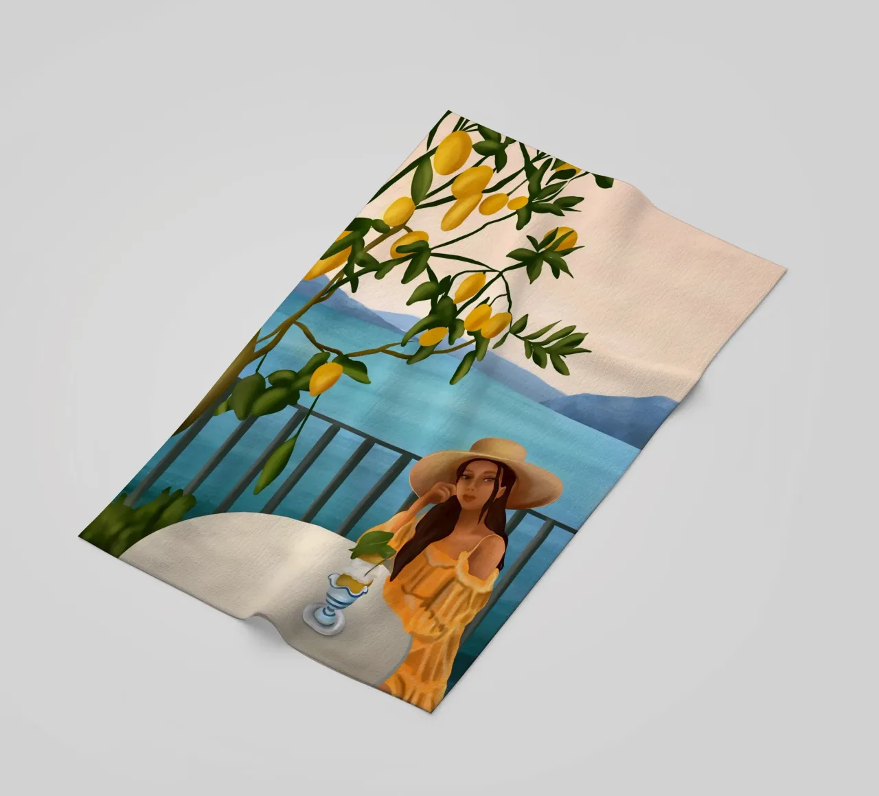 Golden Hour Serenity telo mare da cityart