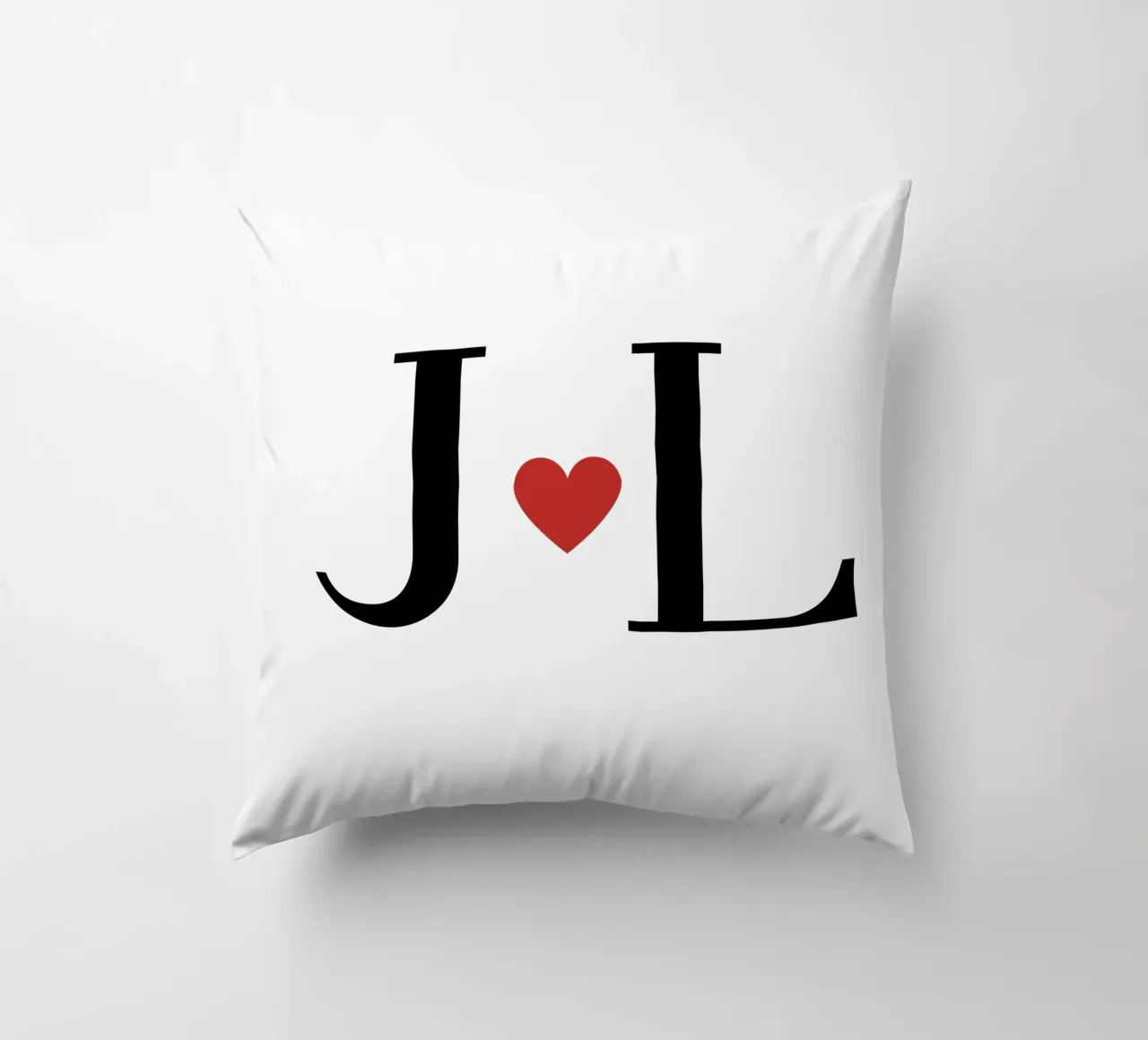 J L - Design delle iniziali come poster e maglietta cuscino da StrindesignStudio