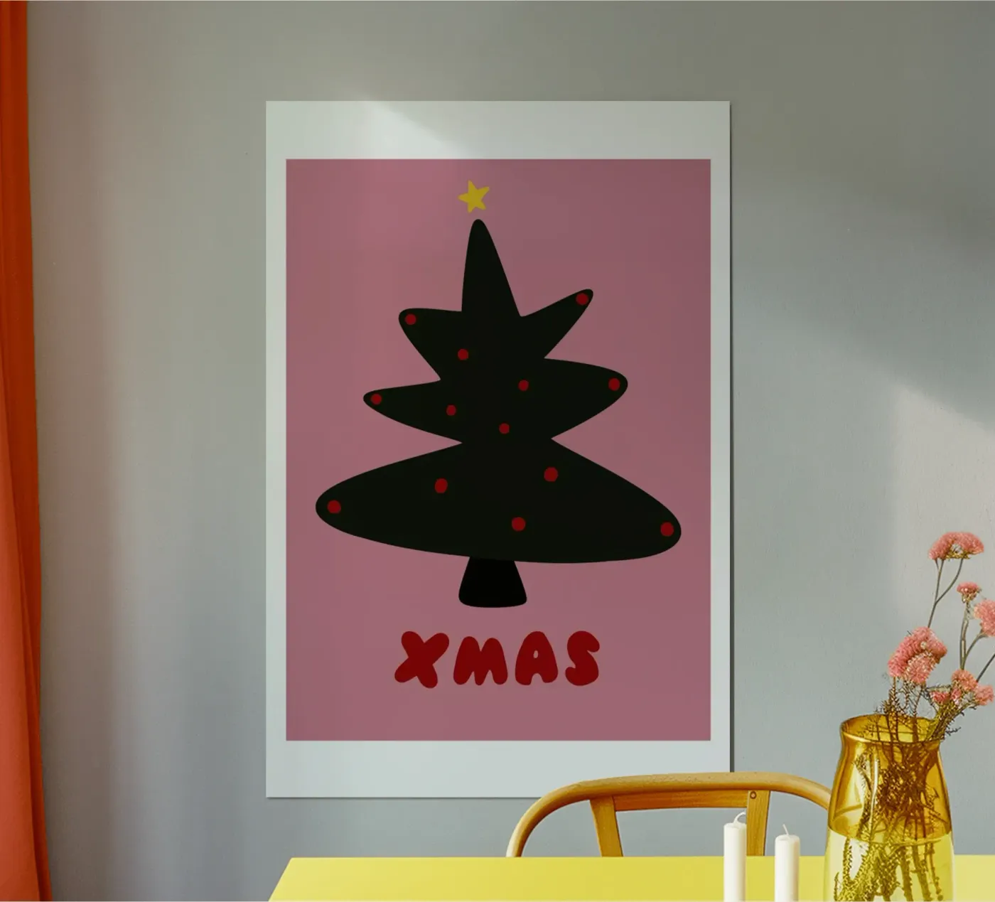 Xmas Tree Poster von Mottos by Sinan Saydik