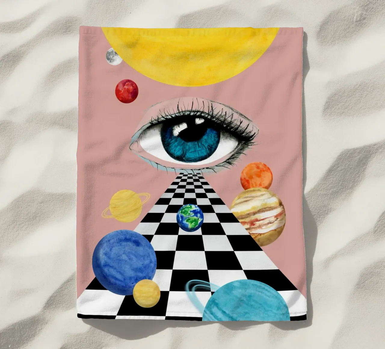 Blue eye in space. telo mare da Fraysein Design