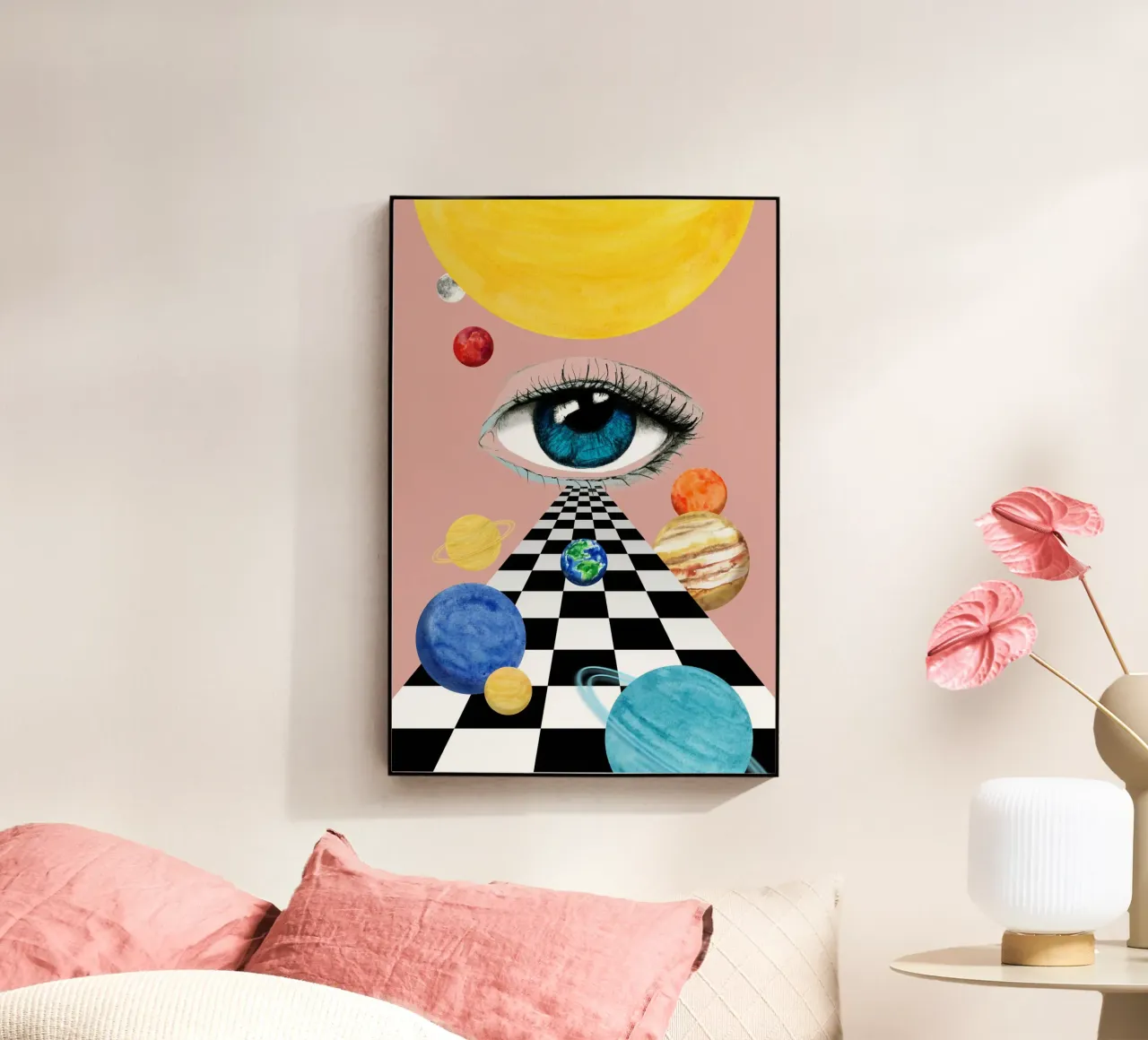 Blue eye in space. plexiglass da Fraysein Design