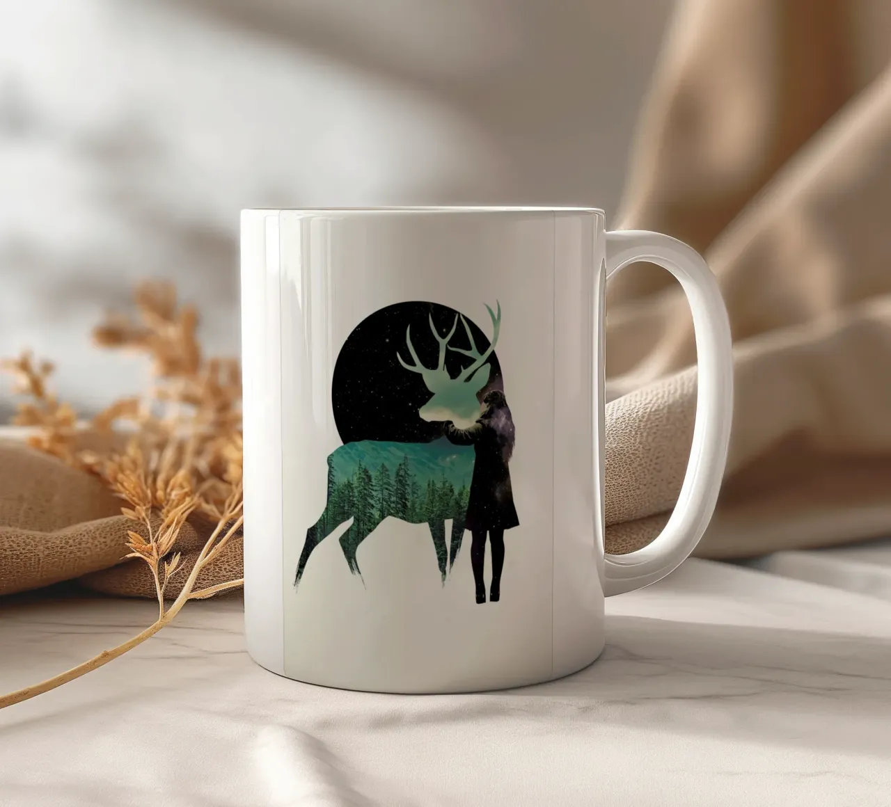 Let the universe love you tazza in ceramica da Róbert Farkas