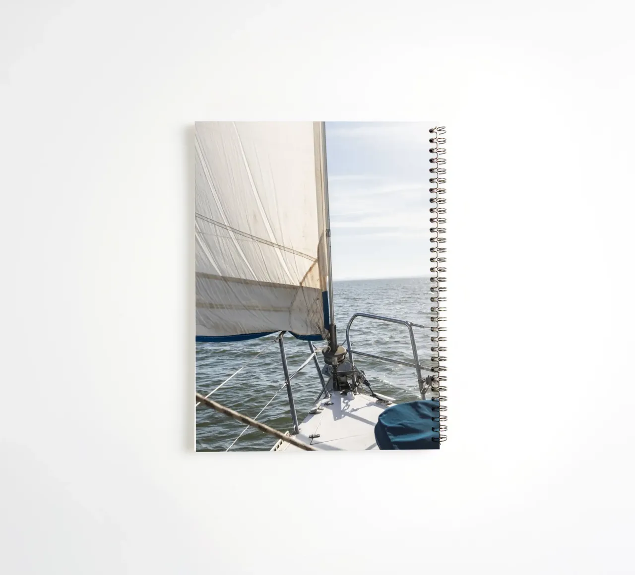 Open Waters spiral notebook by rafael campezato