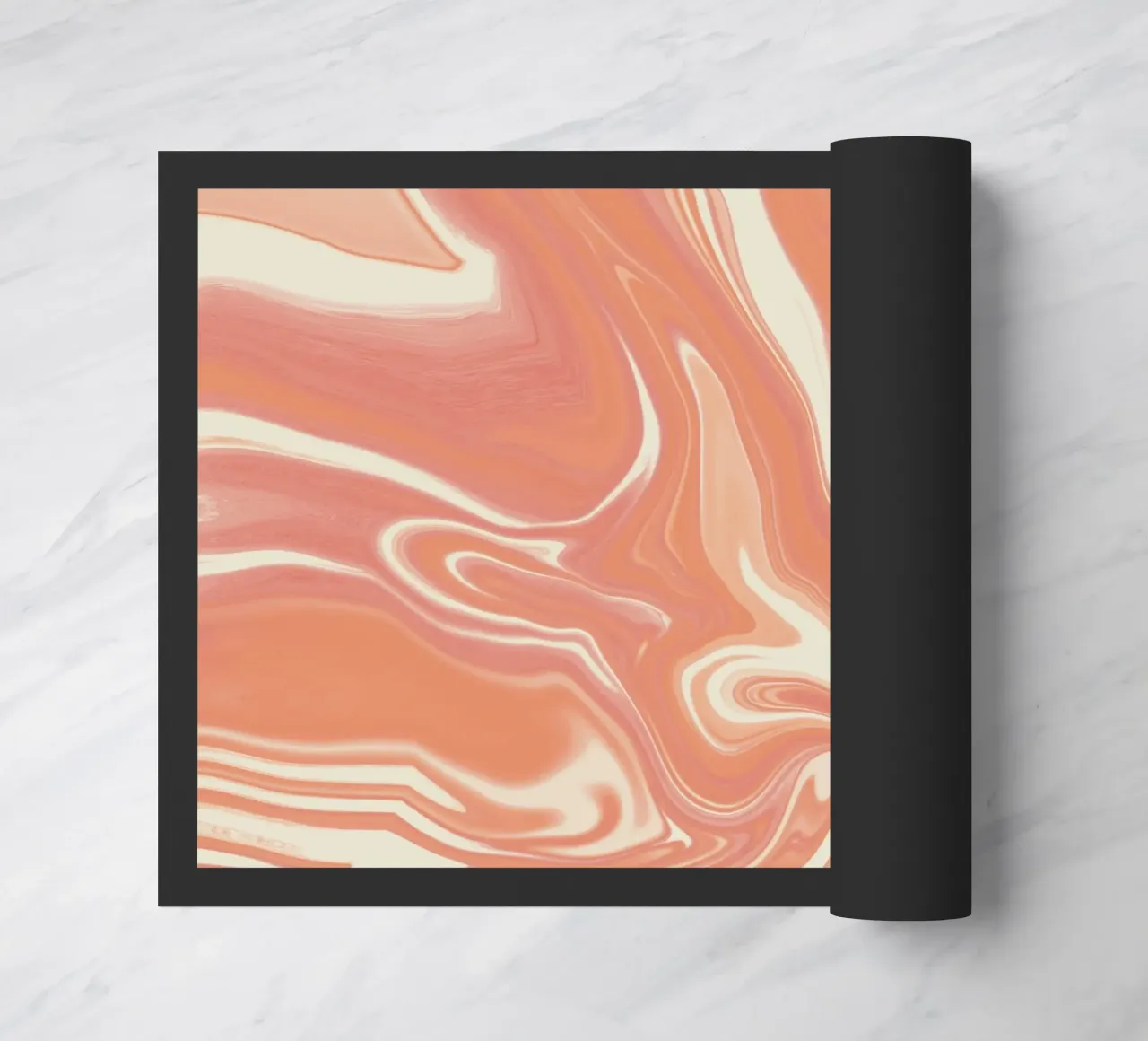 Fluid lines pattern 12 doormat by Little Dean