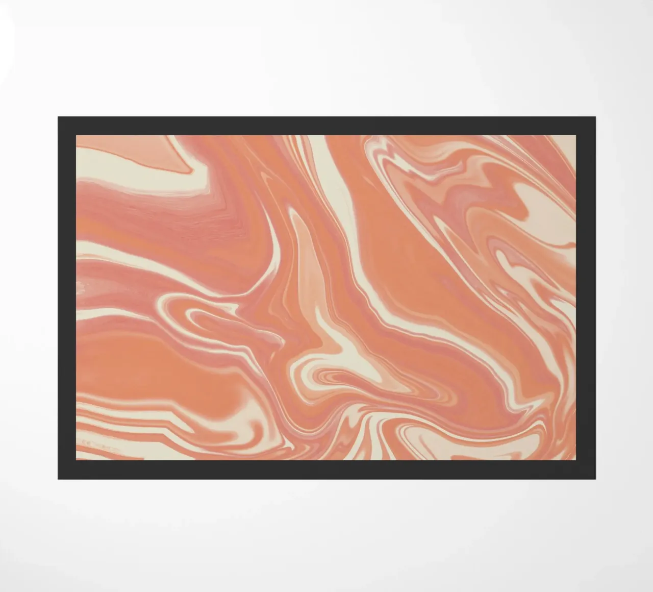 Fluid lines pattern 12 doormat by Little Dean