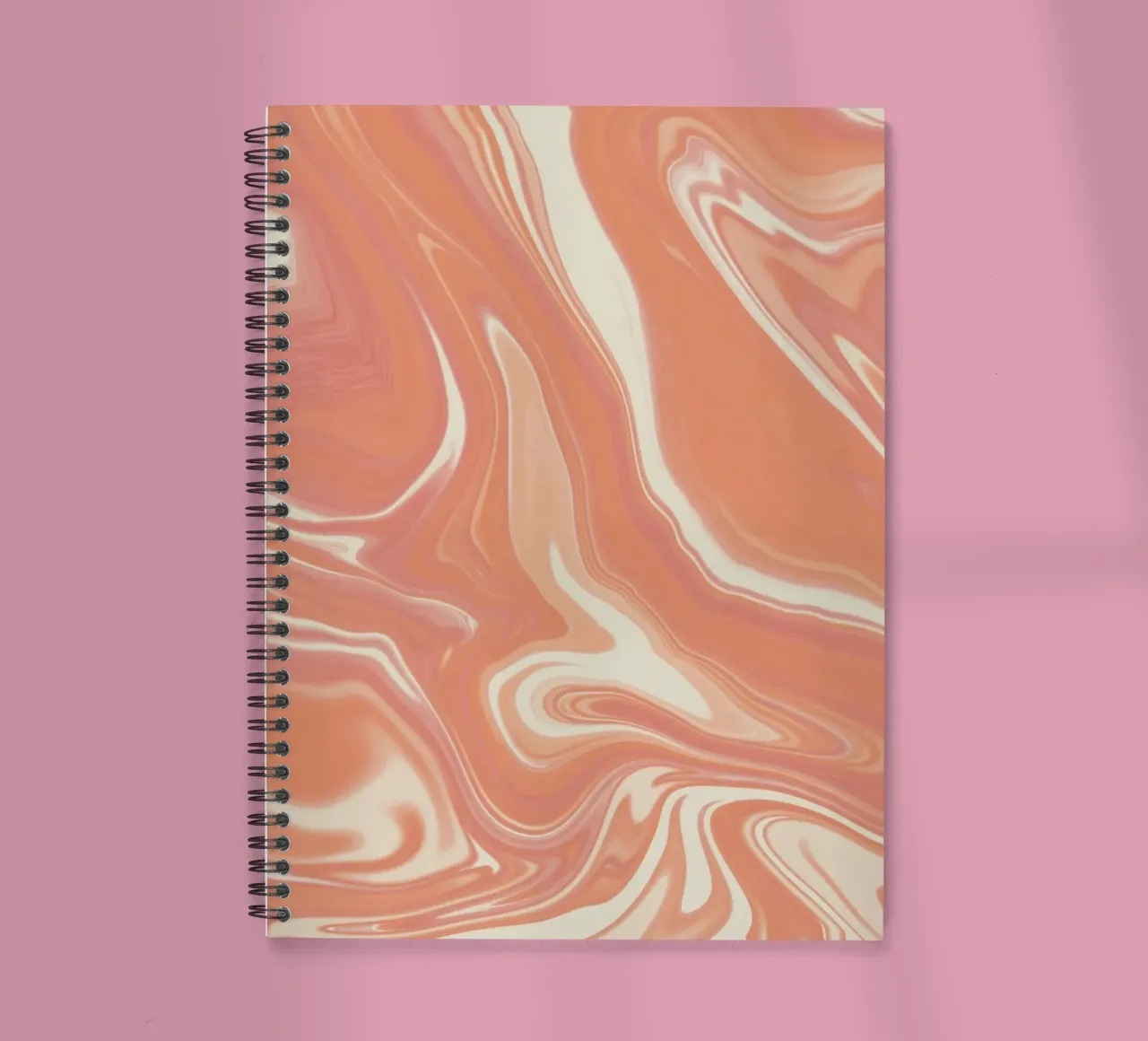 Fluid lines pattern 12 spiral notebook by Little Dean