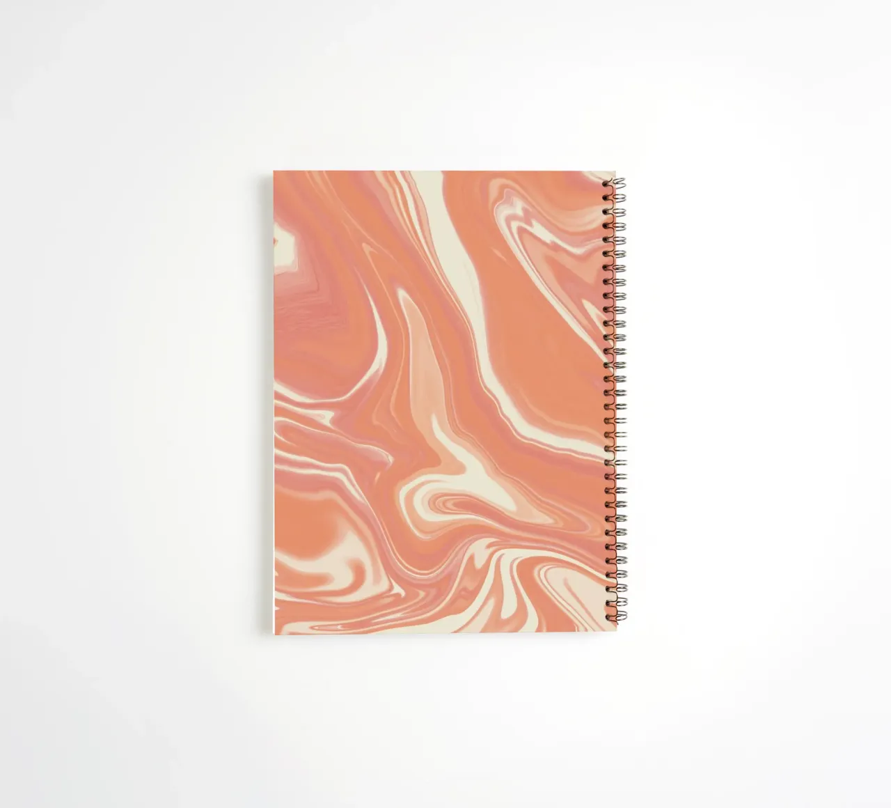 Fluid lines pattern 12 spiral notebook by Little Dean