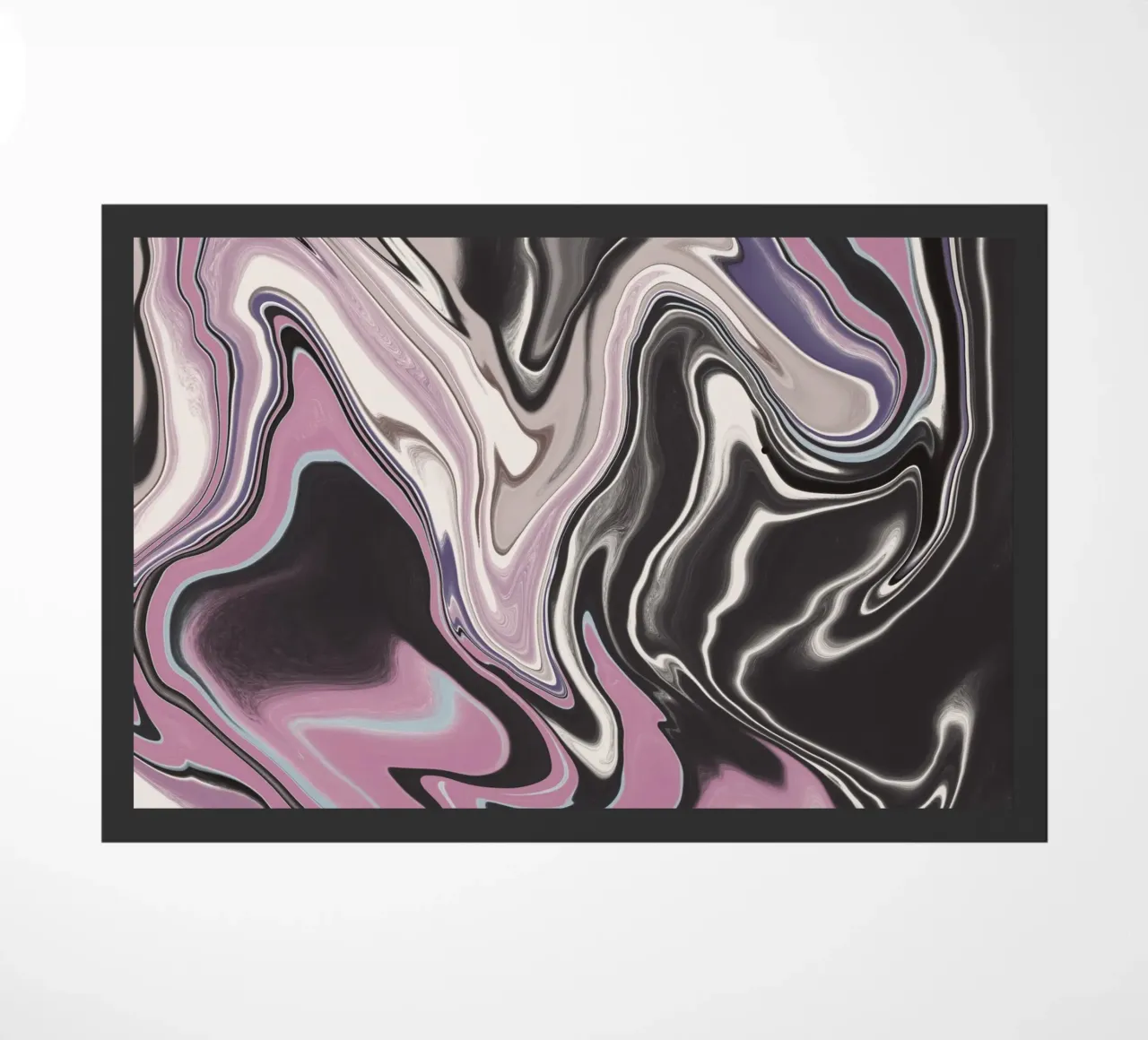 Fluid lines pattern 13 doormat by Little Dean