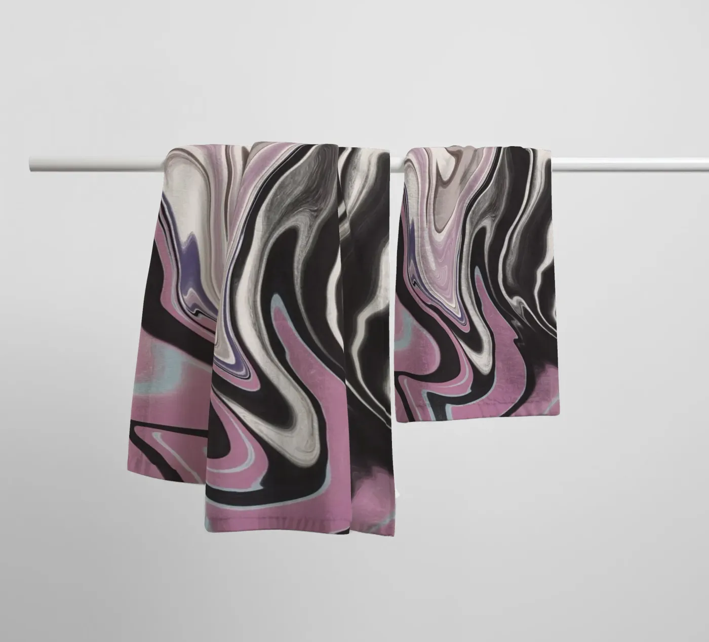 Vloeistofleidingen patroon 13 badhanddoek van Little Dean