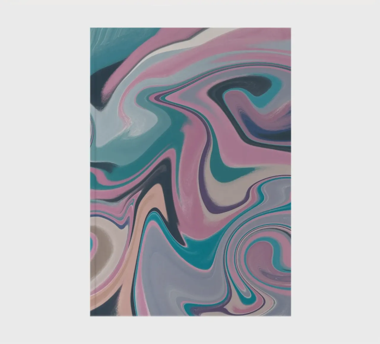 Fluid lines pattern 14 notebook by Little Dean