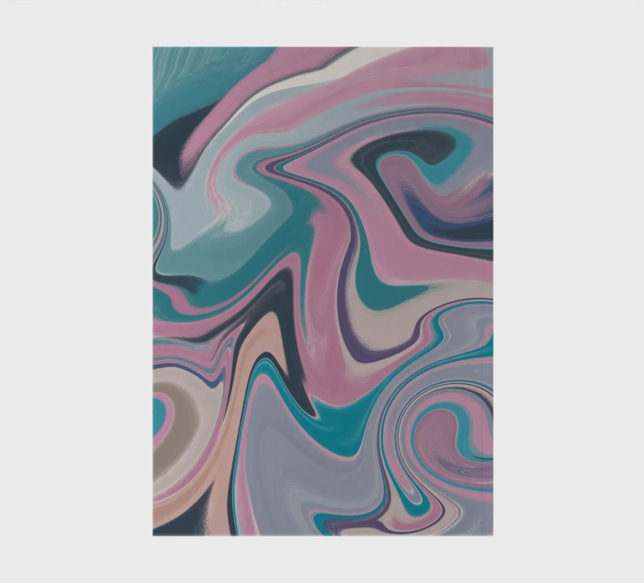 Fluid lines pattern 14 notebook by Little Dean