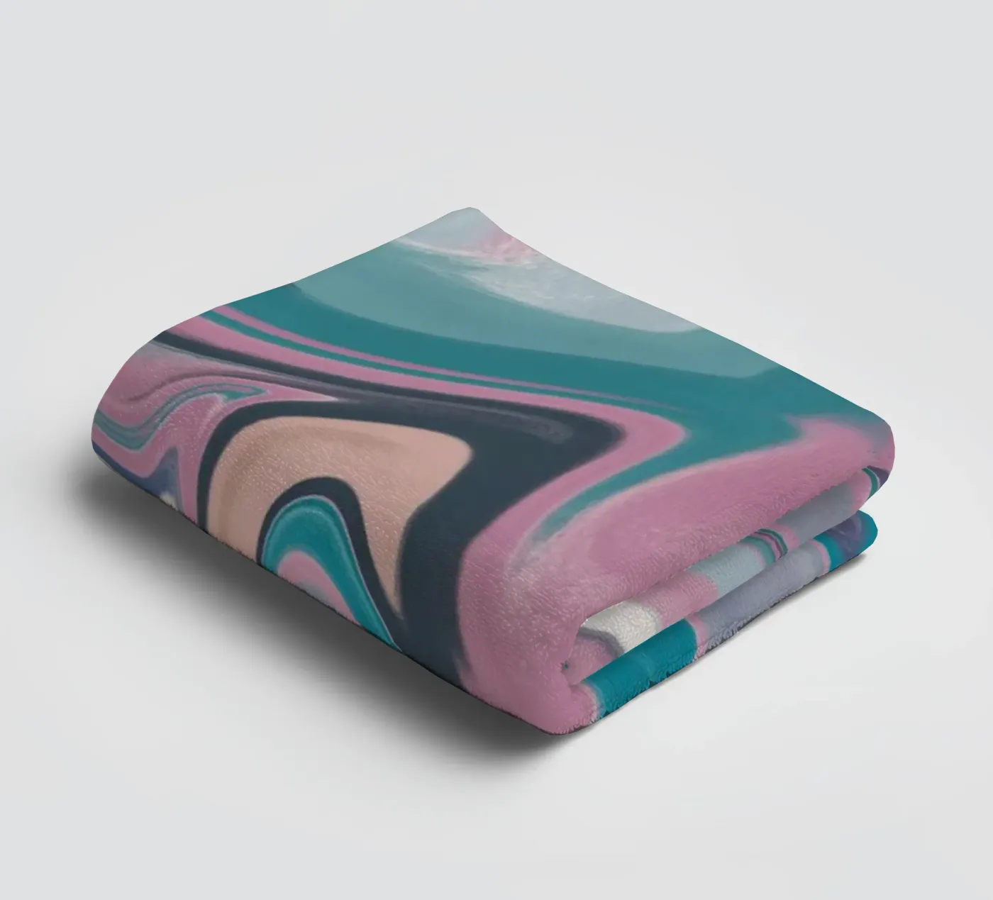 Fluid lines pattern 14 towel by Little Dean